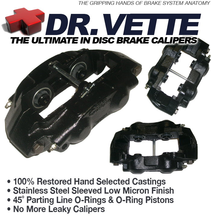 196582 Corvette Front & Rear Disc Brake ORing Calipers Stainless